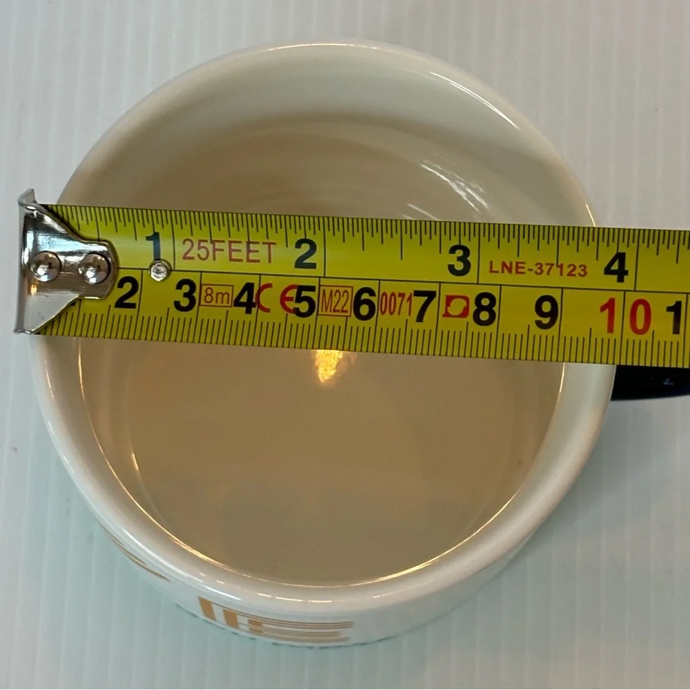 Hallmark “LOVE you more” Coffee Mug Cup 14 oz White, Gold, Teal, Black Handle - Picture 9 of 9